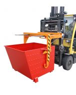 Stapelkipper Typ BSK-N lackiert in RAL3000 mit Traverse Typ BST lackiert in RAL2000 (Zubehör)