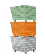 Stapelkipper Typ BSK lackiert in RAL6011, RAL2000 und verzinkt