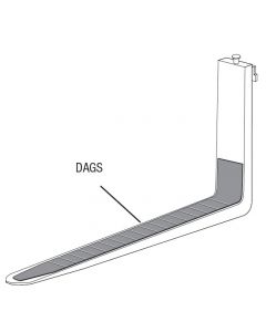 magnetische Anti-Rutsch-Auflagen, Auflage nur auf dem Tragschenkel